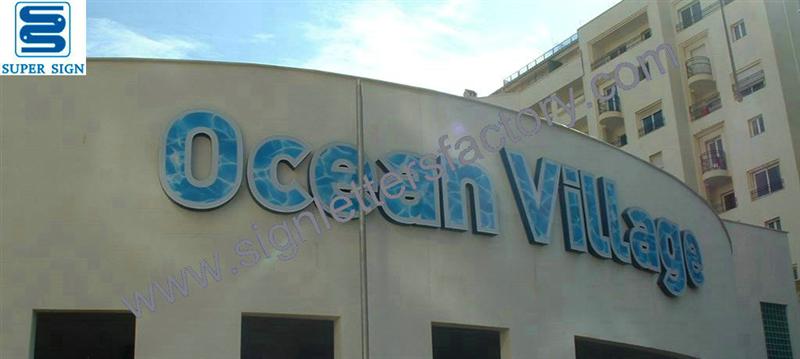 frontlit and backlit LED sign letters